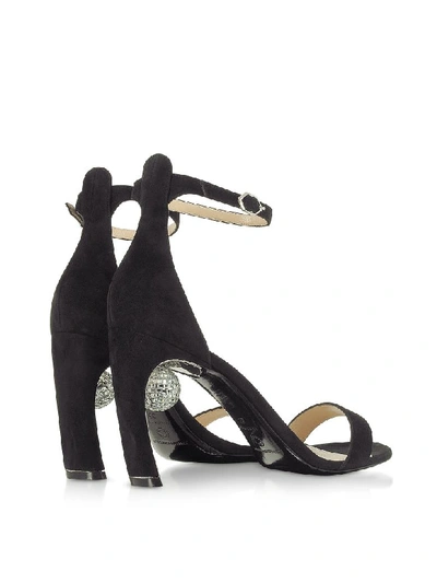 Shop Nicholas Kirkwood Black 90mm Maeva Sandals