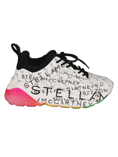 Shop Stella Mccartney Eclypse Laced Sneakers In Wht-bk