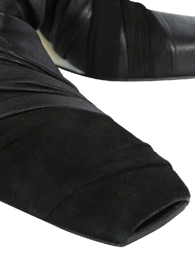 Shop Rick Owens Cantilevered Boots In Nero