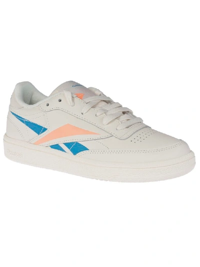 Shop Reebok Club Sneakers In Chalk/cyan/orange