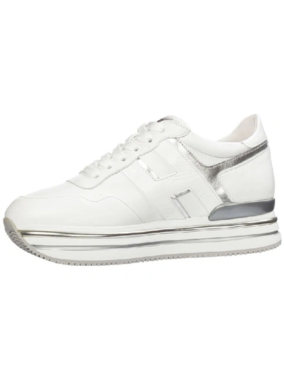 Shop Hogan Midi Platform Sneakers In Bianco