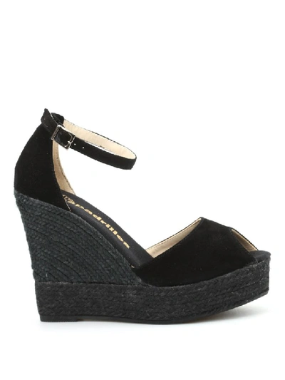 Shop Espadrilles Wedges In Black