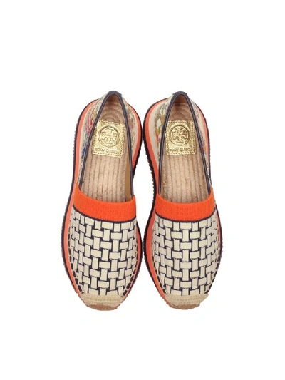 Shop Tory Burch Daisy Slip-on Trainer Espadrilles In Ivory