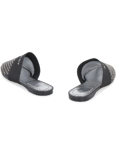 Shop Givenchy Bedford Leather Slippers In Black