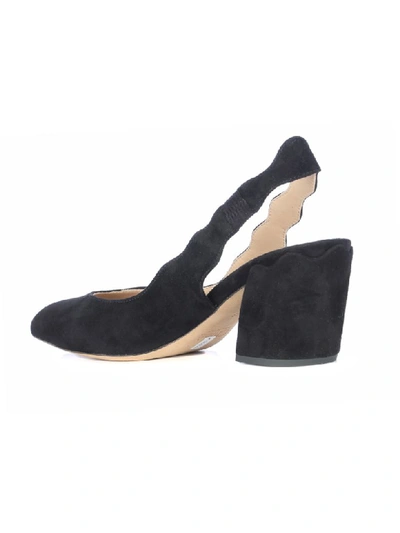 Shop Chloé Sling Back 7cm Heel In Black