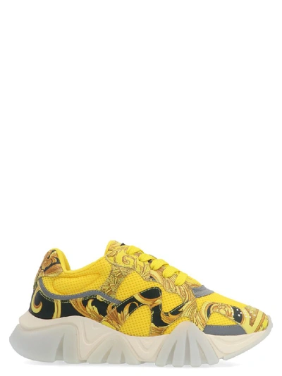 Shop Versace Squalo Shoes In Gold
