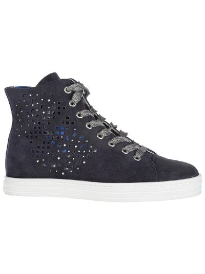 Shop Hogan Rebel R182 High-top Sneakers In Blu