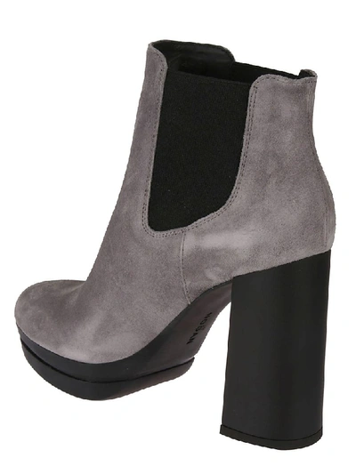 Shop Hogan Chelsea Ankle Boots In Grey