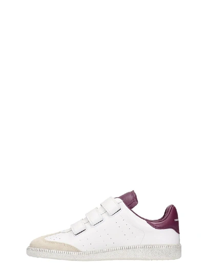 Shop Isabel Marant Beth Baskets Sneakers In White Leather