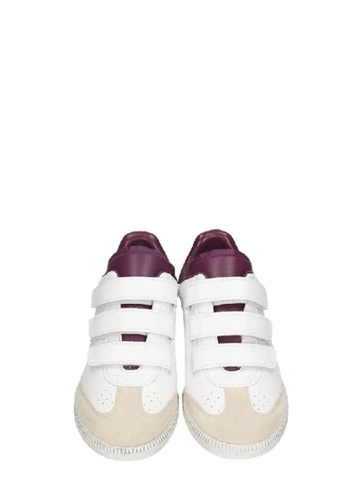 Shop Isabel Marant Beth Baskets Sneakers In White Leather