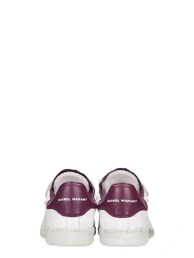 Shop Isabel Marant Beth Baskets Sneakers In White Leather
