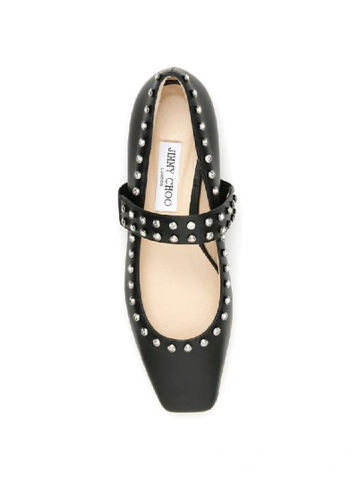 Shop Jimmy Choo Minette Flat Ballerinas In Black (black)