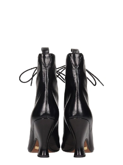 Shop Marc Jacobs The Victorian High Heels Ankle Boots In Black Leather