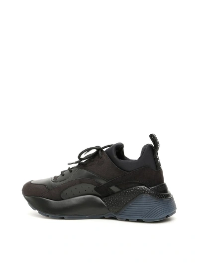 Shop Stella Mccartney Eclypse Sneakers In Blk Blk Blk (black)