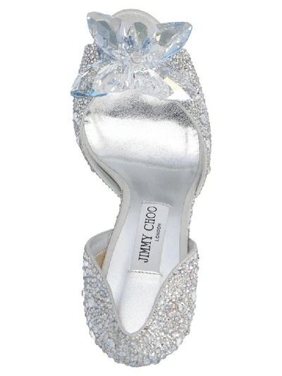 Shop Jimmy Choo Cinderella Shoes In Silver
