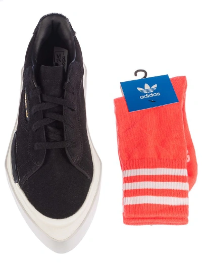 Shop Adidas Originals Hypersleek Sneakers In Black/white/red