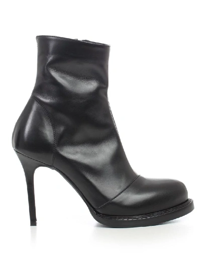 Shop Ann Demeulemeester Ankle Boots High Heel In Black