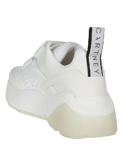 Shop Stella Mccartney Faux Leather Eclypse Sneakers In White