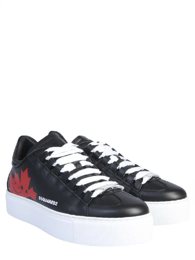 Shop Dsquared2 Canadian Team Sneaker In Nero