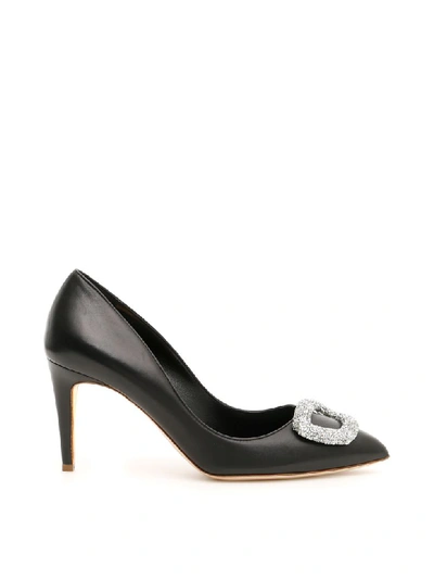 Shop Rupert Sanderson Nappa Pumps In Black (black)