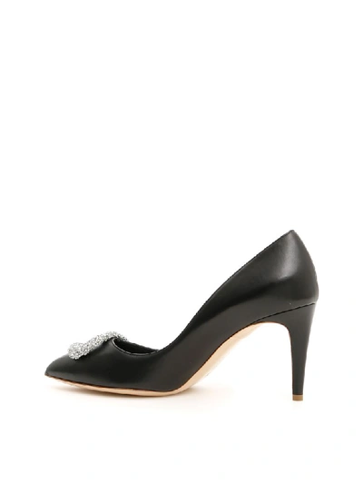 Shop Rupert Sanderson Nappa Pumps In Black (black)