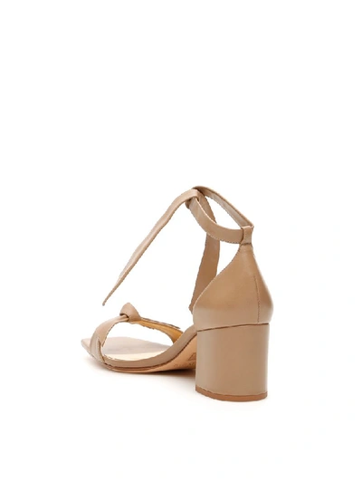 Shop Alexandre Birman Clarita Square 60 Sandals In Cameo (beige)