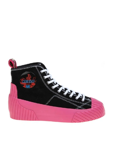 Shop Kenzo Sneakers High-top Volkano Trainers In Rose