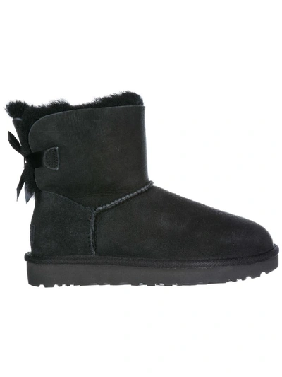 Shop Ugg Mini Bailey Bow Ii Boots In Black