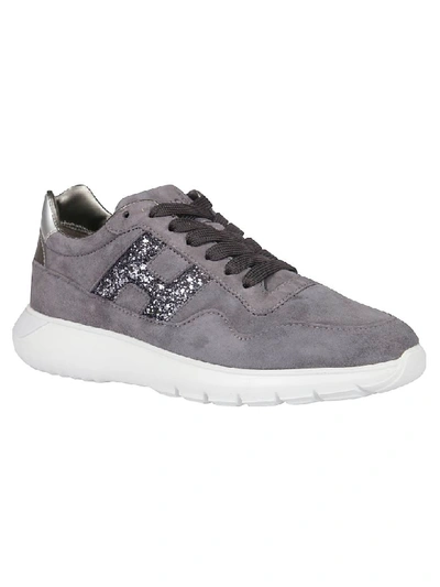 Shop Hogan H371 Interactive Sneakers In Grey