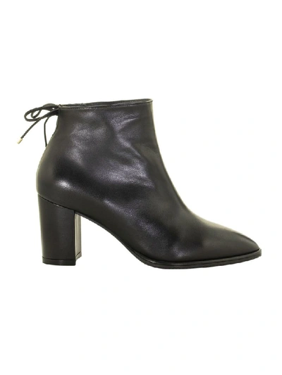 Shop Stuart Weitzman Gardiner Leather Boots In Black