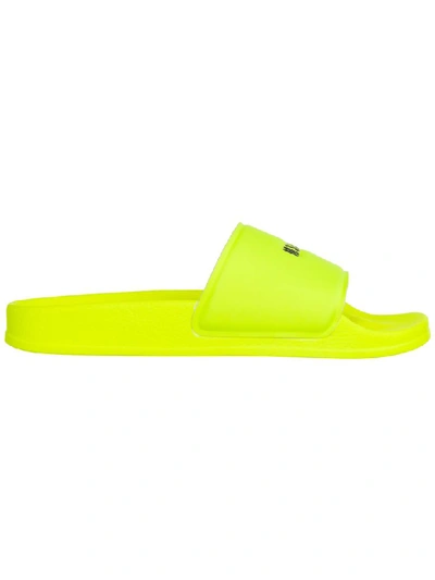 Shop Msgm Pool Slides In Giallo