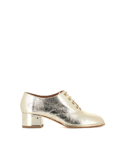 Shop Laurence Dacade Lace Up Shoes Tilly In Gold