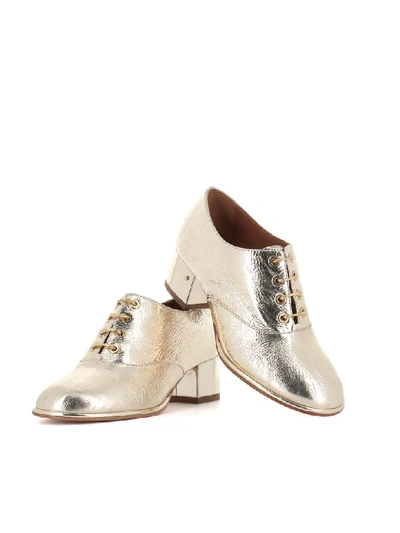 Shop Laurence Dacade Lace Up Shoes Tilly In Gold