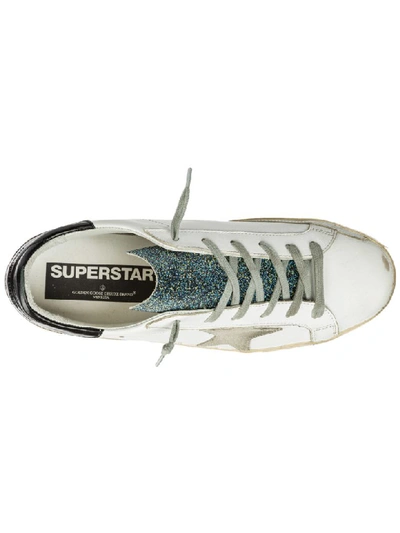 Shop Golden Goose Superstar Sneakers In White - Cosmic Crystal