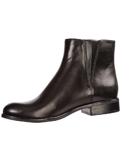 Michael Leather Ankle Boots Booties In Black | ModeSens