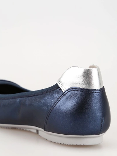 Shop Hogan Flat Shoes In Blue