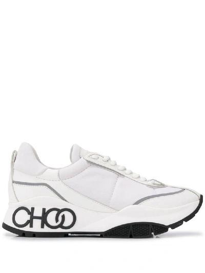 Shop Jimmy Choo Neoprene Sneaker In White