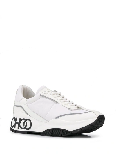 Shop Jimmy Choo Neoprene Sneaker In White