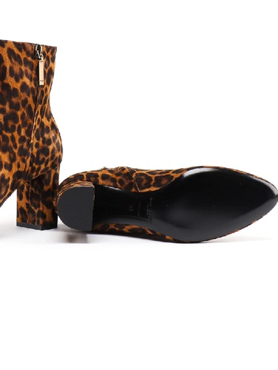 Shop Saint Laurent Lou 75 Bootie In Leopard