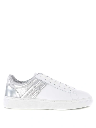 Shop Hogan Sneakers In Bianco/argento