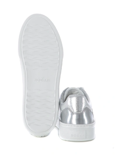 Shop Hogan Sneakers In Bianco/argento