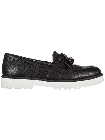 Shop Hogan H259 Moccasins In Nero