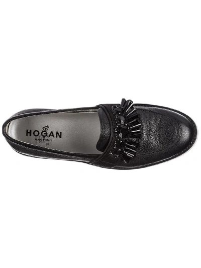 Shop Hogan H259 Moccasins In Nero