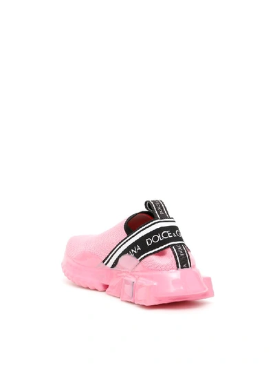 Shop Dolce & Gabbana Sorrento Melt Knit Sneakers In Rosa (pink)