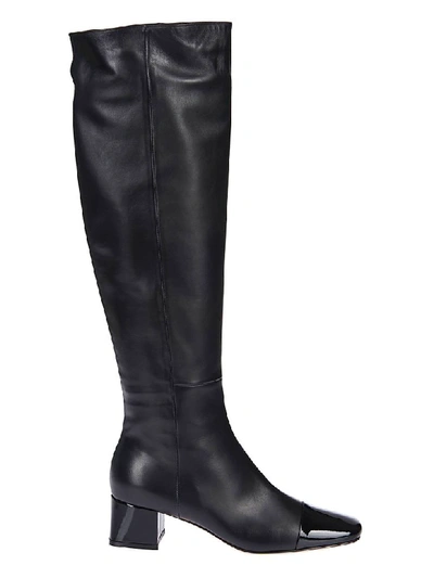 Shop Gianvito Rossi Square Toe Over-the-knee Boots In Black