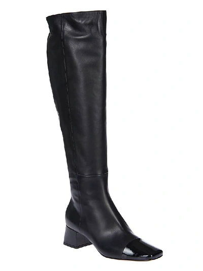 Shop Gianvito Rossi Square Toe Over-the-knee Boots In Black