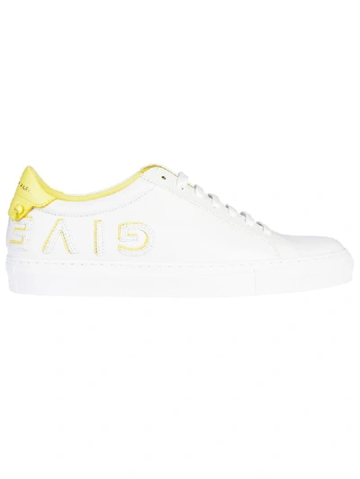 Shop Givenchy Urban Street Sneakers In White/yellow