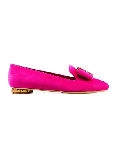 Shop Ferragamo Sarno 3d Loafer In Cerise