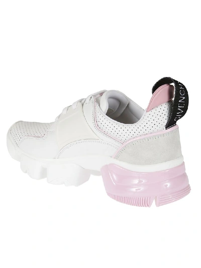 Shop Givenchy Basket Basse Jaw Sneakers In White/pink