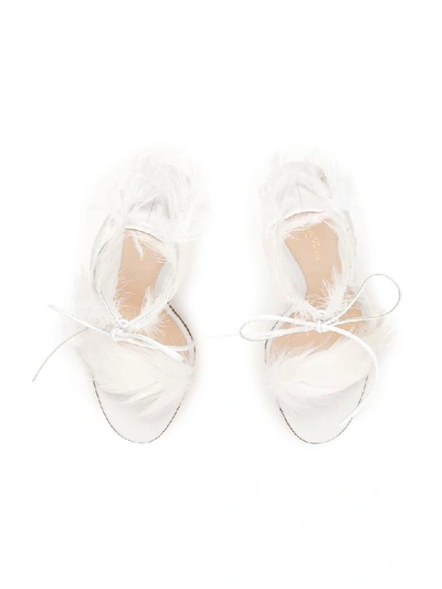 Shop Gianvito Rossi Athena 105 Sandals In White (white)